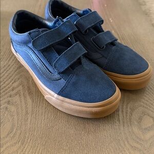 *Brand new* Vans Blue Suede Sneakers with Velcro Straps